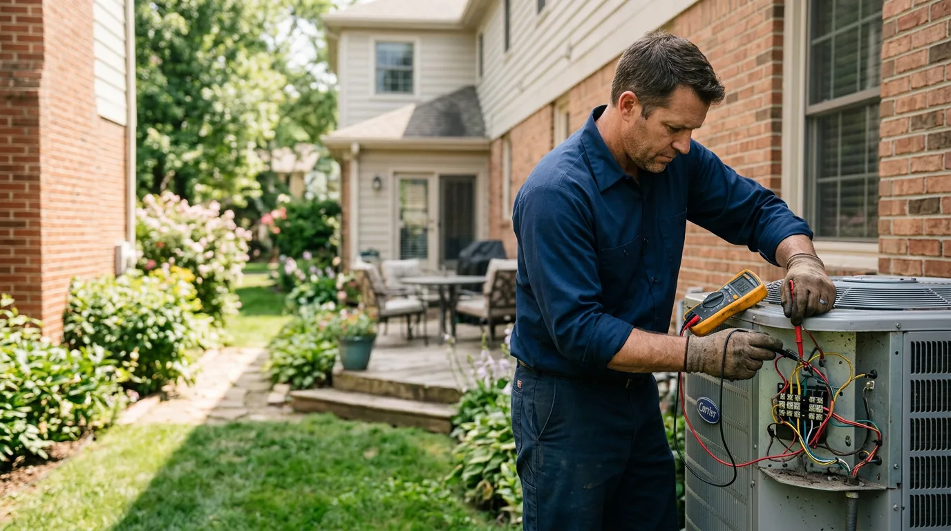 HVAC technician working near Shuqualak, MS
